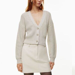 Aritzia Canberra Cardigan in Heather Birch